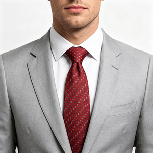 Cravate Formelle Homme en Gros 100% Polyester à Rayures Jacquard et Pois pour Adultes - Product Image 4