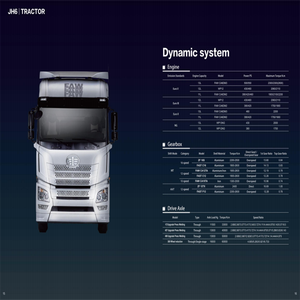 Vente en gros de nouveaux camions tracteurs électriques Faw Carburant diesel Euro 5 Emissions Moteur Weichai Suspension pneumatique automatique Siège conducteur - Product Image 3