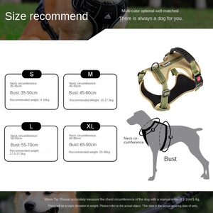 Stok pabrik harnes anjing besar multiwarna tombol nilon tebal antigigit pengikat Anjing mode poliester - Product Image 4
