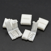 Tira de Luces LED RGB PBC de 8mm 10mm 4 Pines, SMD 3528 2835 Multicolor, Conector de Esquina, Gran Venta