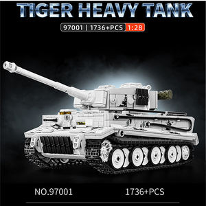 <span class=keywords><strong>1</strong></span>/28 échelle 1736 pièces brique jouet éducatif pour enfants garçon 2025 nouveautés Moc <span class=keywords><strong>tigre</strong></span> réservoir militaire véhicule modèle bloc de construction - Product Image 3