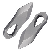 TGZUO Outil multifonction industriel DIY en titane EDC, mini couteau de poche, clé à molette porte-clés, outil de levier, pendentif de collier, pour camping en extérieur, ODM
