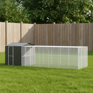 Jaula para mascotas de 332.68 x 119.69 x 97.24 pulgadas con almacenamiento para pájaros, estructura de alambre de acero metálico para exteriores, diseño moderno. - Product Image 2