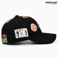 Gorra de Béisbol Personalizada OEM de 6 Paneles con Logotipo 3D Bordado e Impreso, 100% Algodón, Estilo Urbano, Cierre a Presión