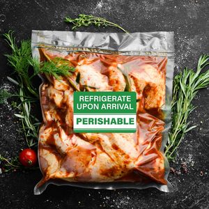 500 Etiquetas Adhesivas de Vinilo Impermeables y Desechables de <span class=keywords><strong>3x2</strong></span> Pulgadas, Rectangulares, para Envío, Advertencia de Refrigeración Verde para Alimentos - Product Image 2