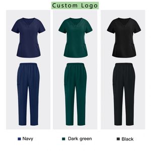 Medical Scrubs <b>Set</b> Wholesale Nurse Uniforms High Quality Custom Dental Hospital Scrubs Uniforms hospital Uniforms - Product Image 1