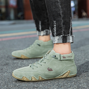 NUEVO Diseño Suela de goma de alta calidad Unisex Causal Walking Style Shoes Zapatillas de deporte de moda <span class=keywords><strong>para</strong></span> hombres Botas de cuero - Product Image 5