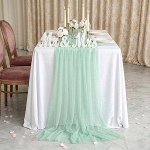 <span class=keywords><strong>Chemin</strong></span> <span class=keywords><strong>de</strong></span> <span class=keywords><strong>table</strong></span> en tulle coloré, voile décoratif en <span class=keywords><strong>gaze</strong></span>, pour décoration <span class=keywords><strong>de</strong></span> <span class=keywords><strong>table</strong></span> <span class=keywords><strong>de</strong></span> <span class=keywords><strong>mariage</strong></span> en extérieur, rideau <span class=keywords><strong>de</strong></span> <span class=keywords><strong>table</strong></span> transparent - Product Image 2