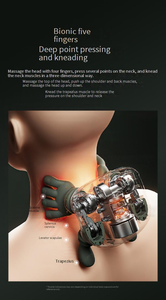 Cojín de Masaje Cervical <span class=keywords><strong>Shiatsu</strong></span> Ultraligero, Masajeador de Hombros con 3 Modos de Intensidad, Recargable por USB, con Temporizador - Product Image 6