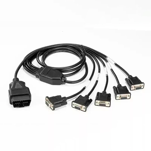 12 فولت/24 فولت OBD2/16Pin إلى RS232 المنشق 60 أنثى <span class=keywords><strong>OBD</strong></span> 2/II إلى 6 أنثى DB9 ديسيبل 9Pin موصل مسلسل - Product Image 5