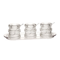 Pot à condiments en acrylique de 138 ml pour restaurant, boîte à épices piquante pour cuisine