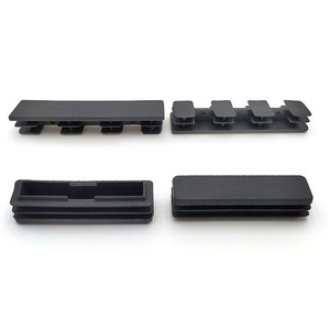 Shih Hung Hardware Rectangular Tube Plug Black Plastic Furniture Accessories For Shelf Table <b>Chair</b> Square Tube Foot <b>Pad</b> - Product Image 3