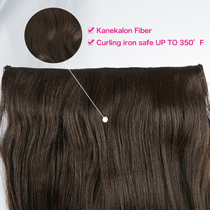 Julianna Premium Futura Fiber 26 pouces classique épais point culminant une pièce synthétique lâche bouclés ondulés Clip dans l'extension de cheveux - Product Image 5