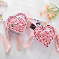 Boîte cadeau de luxe vide en forme de cœur pour mariage et anniversaire