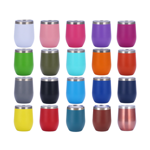Biểu Tượng Tùy Chỉnh Đôi Tường Chân Không Vasos Termicos 12 Oz Tumblers Bán Buôn Số Lượng Lớn 12 Oz Thép Không Gỉ Hình Rượu Vang Cốc Với Nắp - Product Image 3