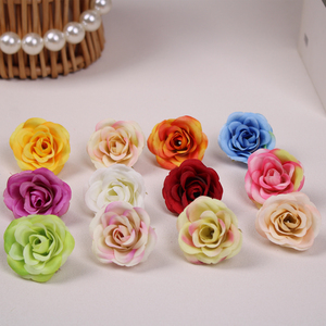 Têtes de fleurs artificielles en plastique, style européen, perle rose, faites à la main, pour la décoration de la table à manger à la maison, ornements floraux de mariage - Product Image 1