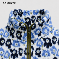 Maßgefertigte Blaue Bedruckte Nr.7 Fußball-Fan Fleecejacke Winter Warme Fußball-Supporter-Jacke Großhandel Sport-Teamkleidung