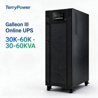 UPS Online Tiga Fasa Frekuensi Tinggi 30KVA/40KVA/60KVA PF1.0 Tipe Tower dengan Baterai Asam Timbal untuk Pusat Data, Industri, dan Telekomunikasi