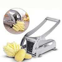 USSE Professionele Handmatige Ecologische Metalen RVS Aardappel Snijder Friet Snijder Fruit Groente Gereedschap Snijden
