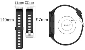 <span class=keywords><strong>Correa</strong></span> de Reloj Inteligente Deportiva de Silicona Resistente al Sudor con Hebilla de Acero Inoxidable para Garmin <span class=keywords><strong>Forerunner</strong></span> <span class=keywords><strong>35</strong></span> 35J 30, <span class=keywords><strong>Correa</strong></span> de Repuesto - Product Image 6