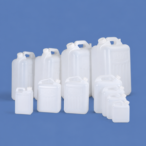 Conteneur à vin en plastique PE de qualité alimentaire avec couvercle à vis, bidon semi-transparent de 1L à 25L <span class=keywords><strong>pour</strong></span> le stockage d'<span class=keywords><strong>eau</strong></span>, de boissons et de sauces - Product Image 6