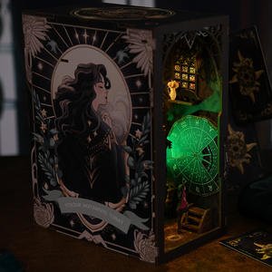 Casas de Muñecas Hechas a Mano, Rincón de Lectura, <span class=keywords><strong>Casa</strong></span> de Muñecas de Adivinación, Kit Creativo de Ensamblaje 3D para <span class=keywords><strong>Casa</strong></span> de Muñecas, Regalo de Cumpleaños para Niñas - Product Image 5