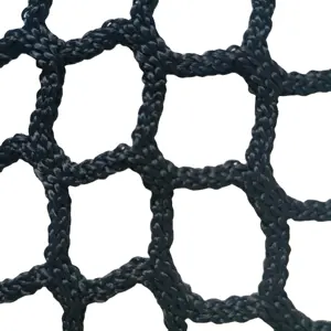 black knotless net for making golf net cage