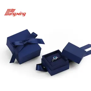 印花丝带礼品盒丝带包装珍珠手链智能项链盒宝石戒指印度手镯首饰盒