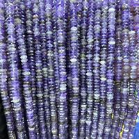 Perles Rondelles Multicolores en Cristal Naturel Facettées Plates de 2x5mm, Pierres Précieuses en Vrac pour la Fabrication de Bijoux Faits Main, Vente en Gros