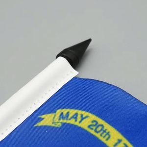 Banderas de Escritorio de Carolina del Norte, Banderas de Negociación <span class=keywords><strong>y</strong></span> Adornos de Mini Banderas Nacionales con Base de Plástico, Personalizables con Logotipo - Product Image 2