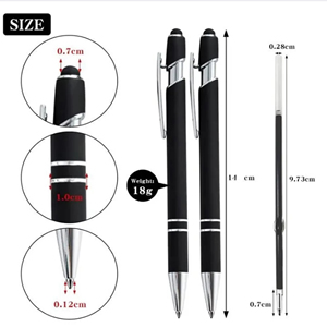 Bolígrafo de Metal con Logotipo Personalizado, Publicitario, Multicolor, Tinta Negra, Diseño Moderno - Product Image 3