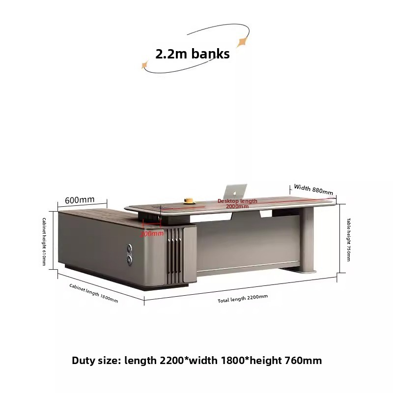 Escritorio de 220 cm Boss