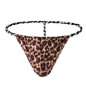 Vente en gros de sous-vêtements sexy pour hommes, caleçons tanga style sumo avec ceinture tressée et imprimé <span class=keywords><strong>japonais</strong></span>, tangas T-back, sous-vêtements gay - Product Image 6