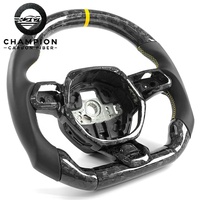 Volant en fibre de carbone pour Lamborghini Huracan EVO STO 2014-2024, cuir forgé, fond plat, pièces de modification pour voitures de course