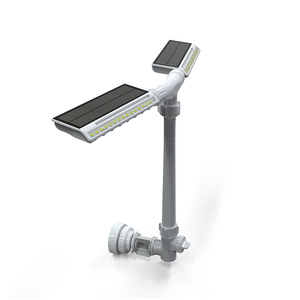 Nouvelle lumière de fontaine de piscine à double tête alimentée par énergie solaire, 5000 mAh, rechargeable, étanche, pour la décoration de jardin et de cour. - Product Image 6