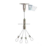 Kit de suspension de câble de plafond avec pince de réglage, kit de suspension en acier soudé pour application de corde, norme ANSI