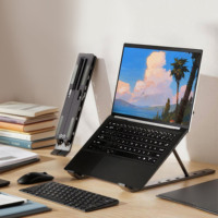 Support de tablette PC pliable réglable avec silicone antidérapant pour tous les modèles, support en plastique portable avec sac de rangement