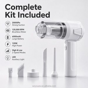 6000mAh Akku für Armaturenbrett und Sitzlücken Leistungsstarker Handstaubsauger Kompakt Tragbar für die Alltagspflege - Product Image 1