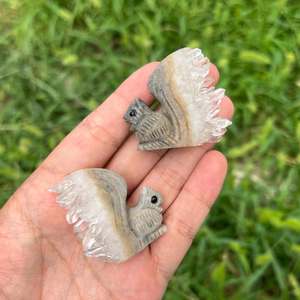 Al por mayor: Elegante racimo de cristal tallado de alta calidad con diseño de ardilla, de 3.8 cm, para sanación natural, tendencia de moda y decoración del hogar, con embalaje seguro. - Product Image 6