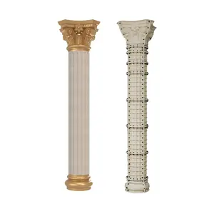 Usine directement ventes moules de pilier en béton moulé colonne romaine moules cylindre creux décoratif en plastique post construction formes