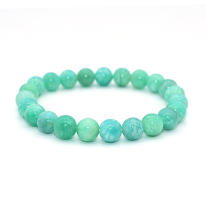 Braccialetto <span class=keywords><strong>amazzonite</strong></span> blu naturale <span class=keywords><strong>di</strong></span> alta qualità all'ingrosso 4/6/8/10/12mm per donna uomo - Product Image 1
