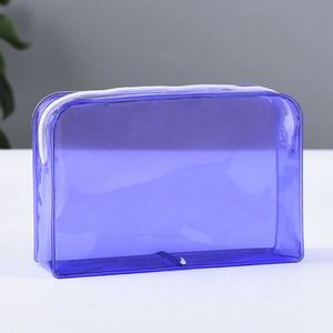 Bolsas de Cosméticos de PVC Transparente y de Color Puro 2025, con Logotipo Personalizado, Impermeables, Pequeñas, con Cierre de Cremallera, para Viajes y Artículos de Aseo - Product Image 3