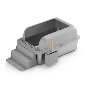 Caja de arena para gatos para interiores de nuevo diseño, muebles de inodoro para mascotas, caja de arena para gatos de acero inoxidable de gran capacidad - Product Image 2