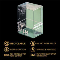 Boîte pliante transparente personnalisée en plastique PS, emballage cadeau artisanal personnalisable, matériaux recyclés, logo personnalisé, taille acceptée