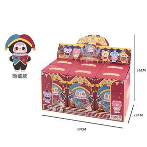 Tres Pequeños Adornos de Peluche de Gato de Circo, Colgantes de Madera de Dibujos Animados para Bolsos, para Colección de Cajas Sorpresa - Product Image 6