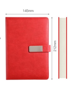 Promotion <b>Custom</b> PU Leather A5 Eco-Friendly Portable <b>Diary</b> Notebook with Printed Logo for Office School - Product Image 4