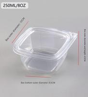 Boîte à gâteau en plastique de qualité alimentaire, gobelets à dessert transparents en PET avec couvercle pour pudding, mousse aux fruits et crème glacée