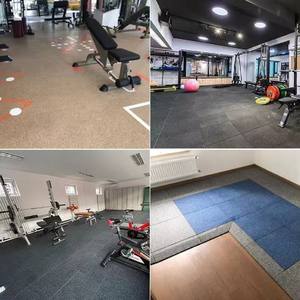 BM بيع المصنع مباشرة الثقيلة المطاط صالة الألعاب الرياضية حصيرة الأرضيات الواقية للاستخدام صالة الألعاب الرياضية - Product Image 4