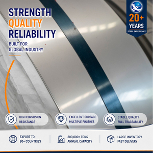 Rollo de Acero Inoxidable Certificado ISO 304L 316L Acabado No.4 3.0mm 600mm DI 610mm EN 10088 para Petroquímica - Product Image 1