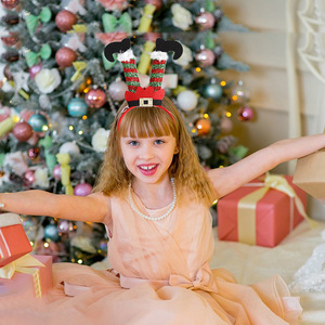 <b>Christmas</b> Headband Children's Adult Party Photo Props <b>Decoration</b> <b>Supplies</b> Crutch Antler <b>Christmas</b> Tree Headband - Product Image 6